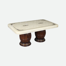 MAARK MARBLE TOP 6 SEATER DINING SET 6045 TD