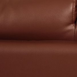 MAARK LEATHERETTE SOFA SET (3+1+1) CERMAI CHARCOAL COLOUR HT