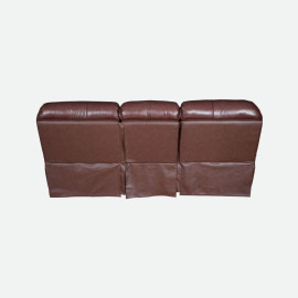 MAARK MOTORIZED RECLINER LEATHER SOFA SET (3R+1R+1R) 1233-1672 WINE COLOUR HT