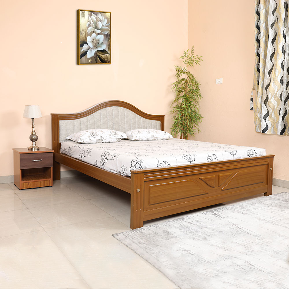 MAARK KING SIZE BED (6*6.25) GD ARCH WITH CUSHION