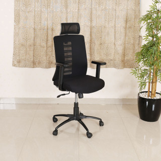 MAARK HIGH BACK OFFICE CHAIR 1053 BLACK COLOUR AS