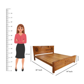 MAARK KING SIZE BED (6*6.25) CC-38 WCF