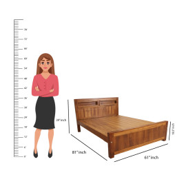 MAARK QUEEN SIZE BED (56.25) CC-40 WCF