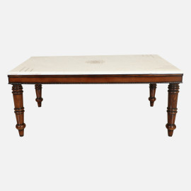 MAARK MARBLE TOP 6 SEATER DINING SET 6044 TD