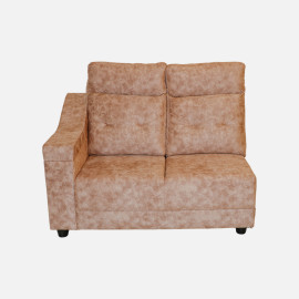 MAARK FABRIC CORNER SOFA 5 SEATER PLATINA BROWN COLOUR