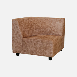 MAARK FABRIC CORNER SOFA 5 SEATER PLATINA BROWN COLOUR