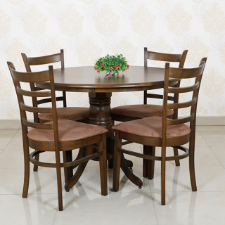 MAARK WOODEN TOP 4 SEATER DINING SET COCO HT
