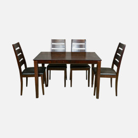 MAARK WOODEN TOP 4 SEATER DINING SET ROMANIA HT