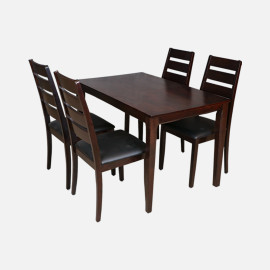 MAARK WOODEN TOP 4 SEATER DINING SET ROMANIA HT