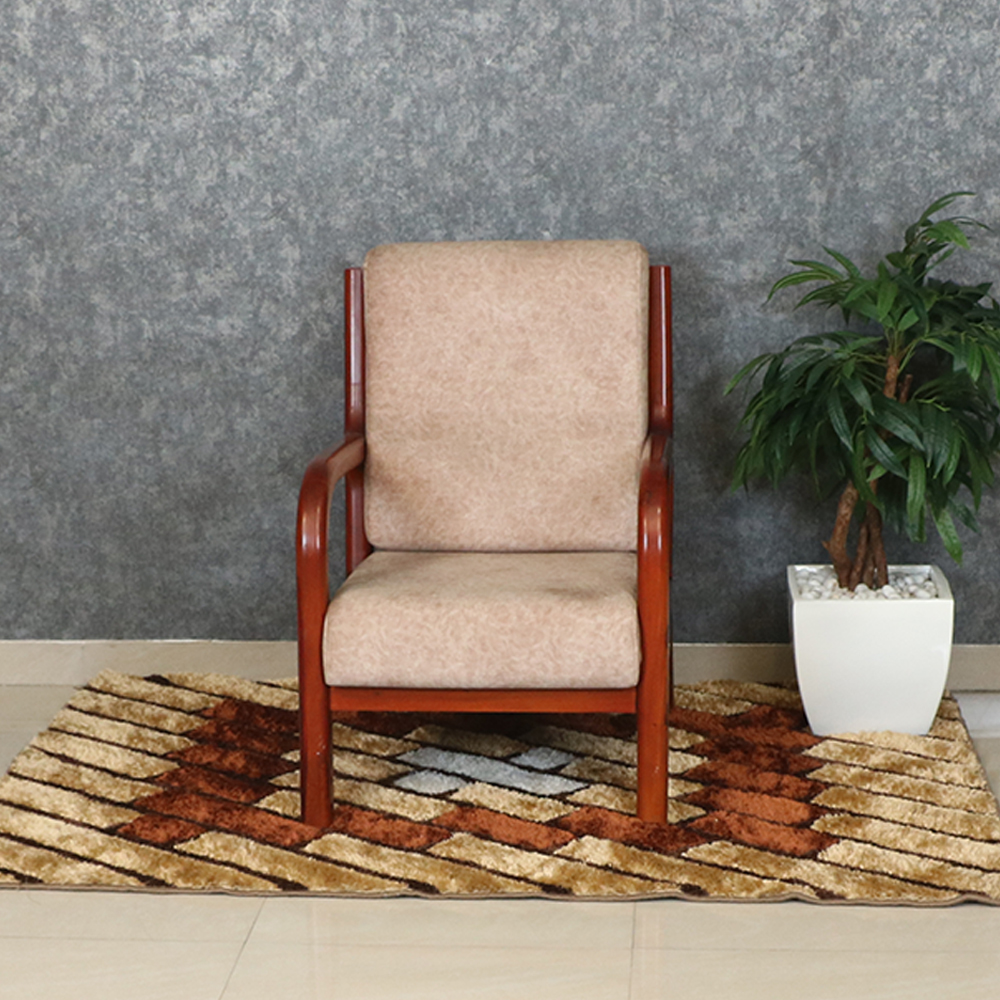 MAARK WOODEN SOFA MH SF 01 SINGLE SEATER DC