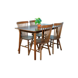 MAARK WOODEN TOP 4 SEATER DINING SET 2070 HT