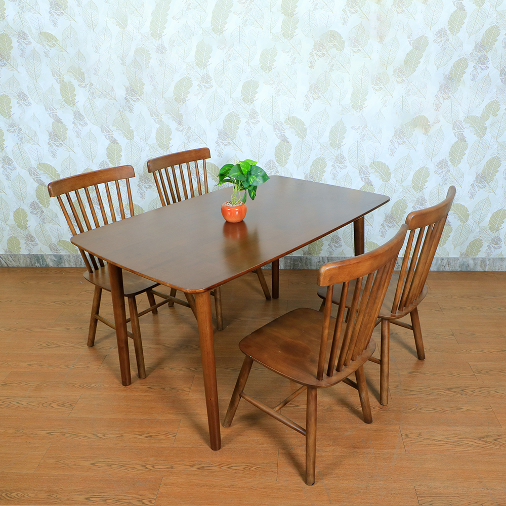 MAARK WOODEN TOP 4 SEATER DINING SET 2070 HT