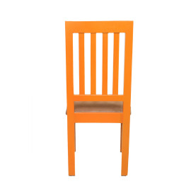 MAARK WOODEN TOP 6 SEATER DINING SET WINDOW TEAK COLOUR