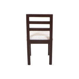 MAARK WOODEN TOP 6 SEATER DINING SET (5*3) STARTER WALNUT COLOUR