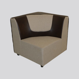 MAARK U SHAPE FABRIC CORNER SOFA 12 SEATER MAGNA BROWN COLOUR