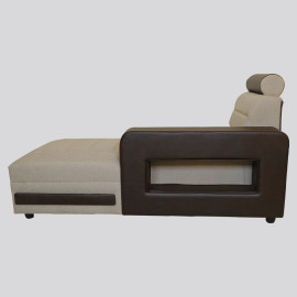 MAARK U SHAPE FABRIC CORNER SOFA 12 SEATER MAGNA BROWN COLOUR