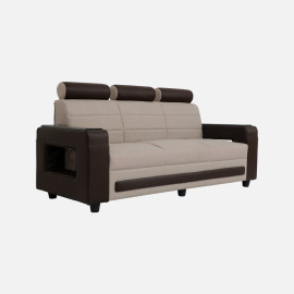 MAARK FABRIC SOFA SET (3+1+1) MAGNA BROWN COLOUR