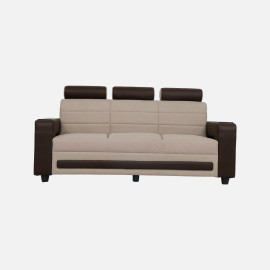 MAARK FABRIC SOFA SET (3+1+1) MAGNA BROWN COLOUR