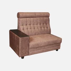 MAARK FABRIC CORNER SOFA 8 SEATER HEADREST BROWN COLOUR