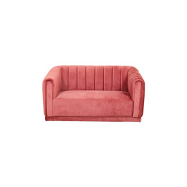 MAARK FABRIC TWO SEATER SOFA OPPO RED COLOUR