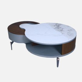 MAARK MARBLE TOP COFFEE TABLE CT-2108 HT