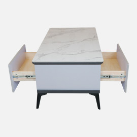 MAARK MARBLE TOP COFFEE TABLE T01-12C HT