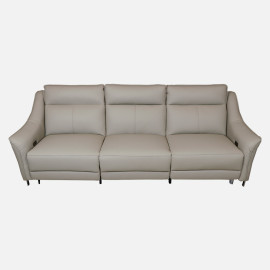 MAARK LEATHER SOFA SET (3+2) 2327 L.GRAY COLOUR HT 