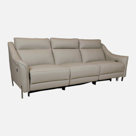 MAARK LEATHER SOFA SET (3+2) 2327 L.GRAY COLOUR HT 