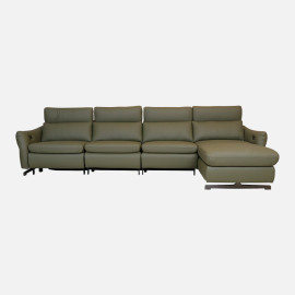 MAARK MOTORIZED RECLINER LEATHER SOFA SET (3+D) 1917 HT