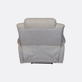 MAARK MANUAL RECLINER FABRIC SOFA SET WITH CONSOLE (3+2RR+1MR) MAGILCHI HALF WHITE COLOUR