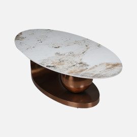 MAARK MARBLE TOP COFFEE TABLE CTM-T868-1 HT