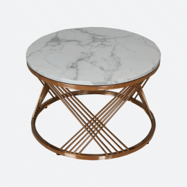 MAARK MARBLE TOP COFFEE TABLE SET CTM-C210 HT