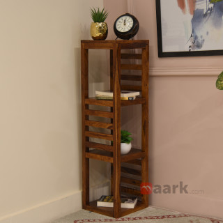 MAARK SHEESHAM WOOD BOOK SHELF 5059 NATURAL FINISH SV