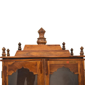 MAARK SHEESHAM WOOD POOJA RACK 1011 NATURAL FINISH SV