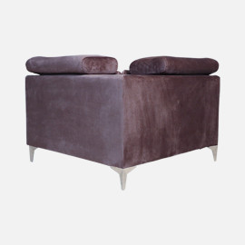 MAARK FABRIC CORNER SOFA 6 SEATER ROYCE BROWN COLOUR