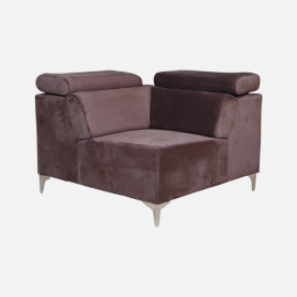 MAARK FABRIC CORNER SOFA 6 SEATER ROYCE BROWN COLOUR