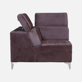 MAARK FABRIC CORNER SOFA 6 SEATER ROYCE BROWN COLOUR
