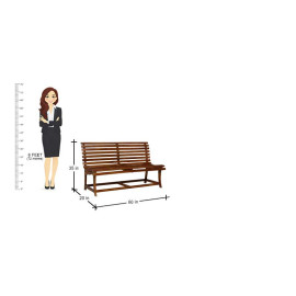 MAARK REEPER GARDEN BENCH 5FT RF