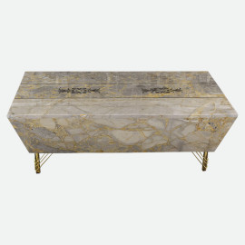 MAARK MARBLE TOP COFFEE TABLE 015 TD