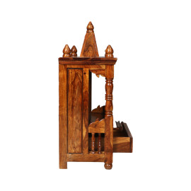 MAARK SHEESHAM WOOD POOJA RACK 1013 NATURAL FINISH SV