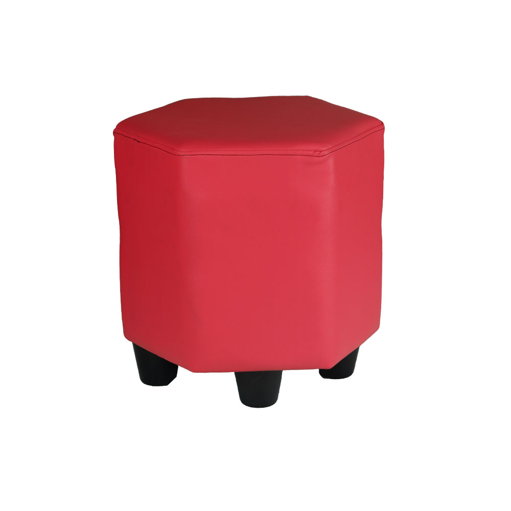 Puffy Stool in Red Color
