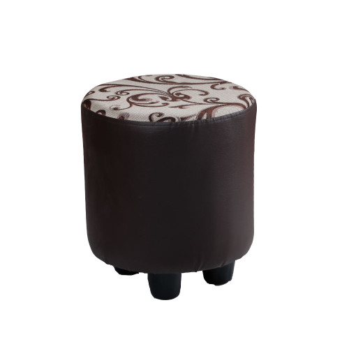  Puffy Stool in Sandal and Brown Color