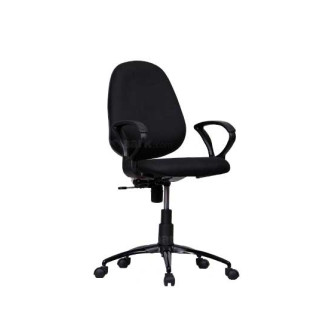 MAARK MEDIUM BACK OFFICE CHAIR WITH ABS BLACK COLOUR GF