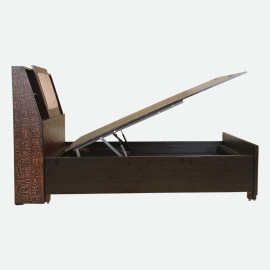 MAARK DOUBLE BED WITH CUSHION STORAGE  (4*6.25) MAESTRO CUSTOMIZED