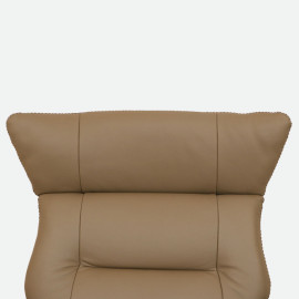 MAARK MOTORIZED RECLINER LEATHER SOFA SINGLE SEATER 76-6194-18 CAPACINO COLOUR HT