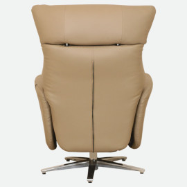 MAARK MOTORIZED RECLINER LEATHER SOFA SINGLE SEATER 76-6194-18 CAPACINO COLOUR HT