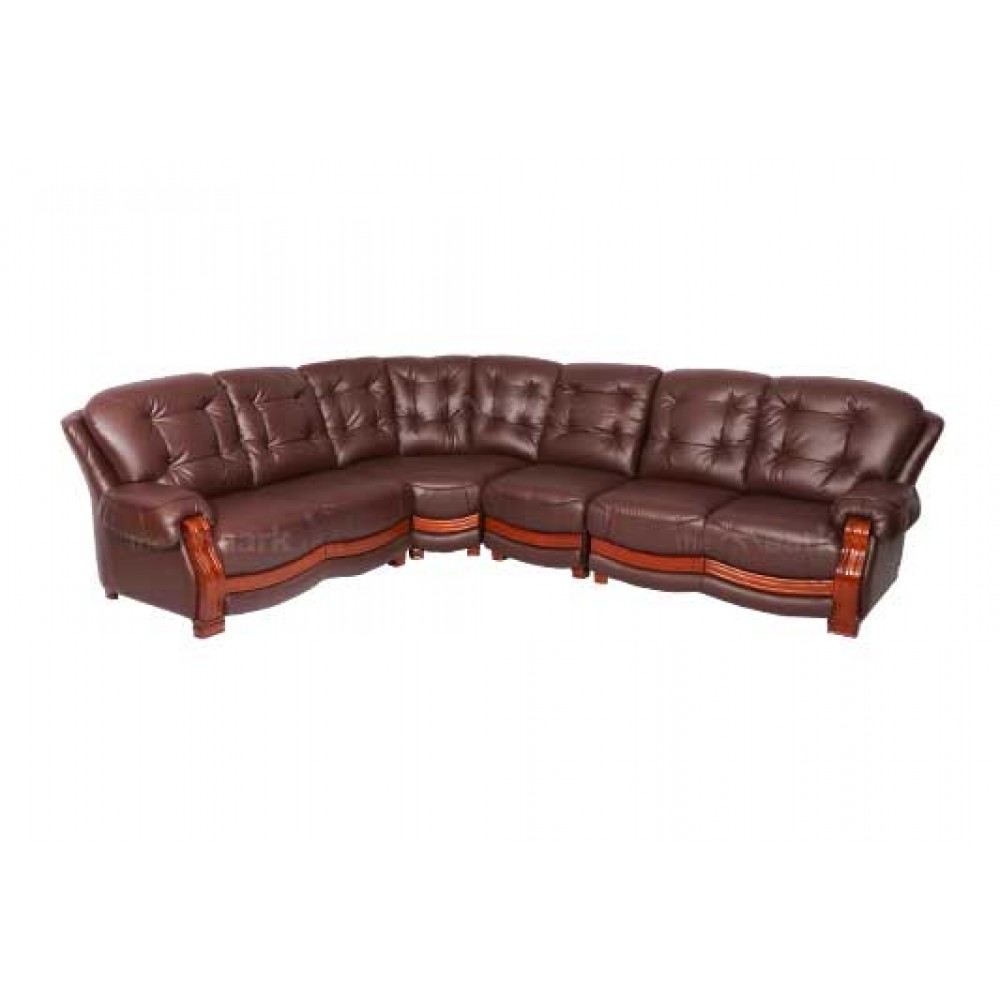 HT DOMINGO CORNER SOFA-MAROON COLOR