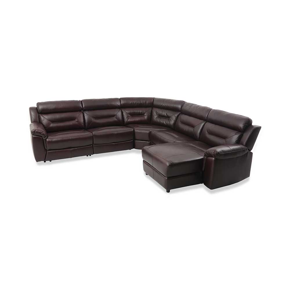 BUY SECTIONAL RECLINER COUCH LEATHER WITH DIWAN ONLINE SHOPPING
