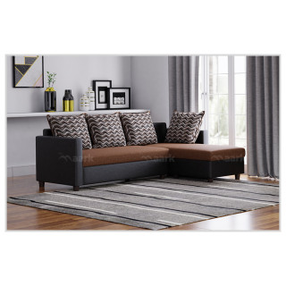 MAARK FABRIC SOFA SET (2+DIWAN) VERNA BROWN COLOUR