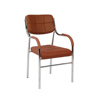 MAARK VISITOR CHAIR FB05 BROWN COLOUR HT